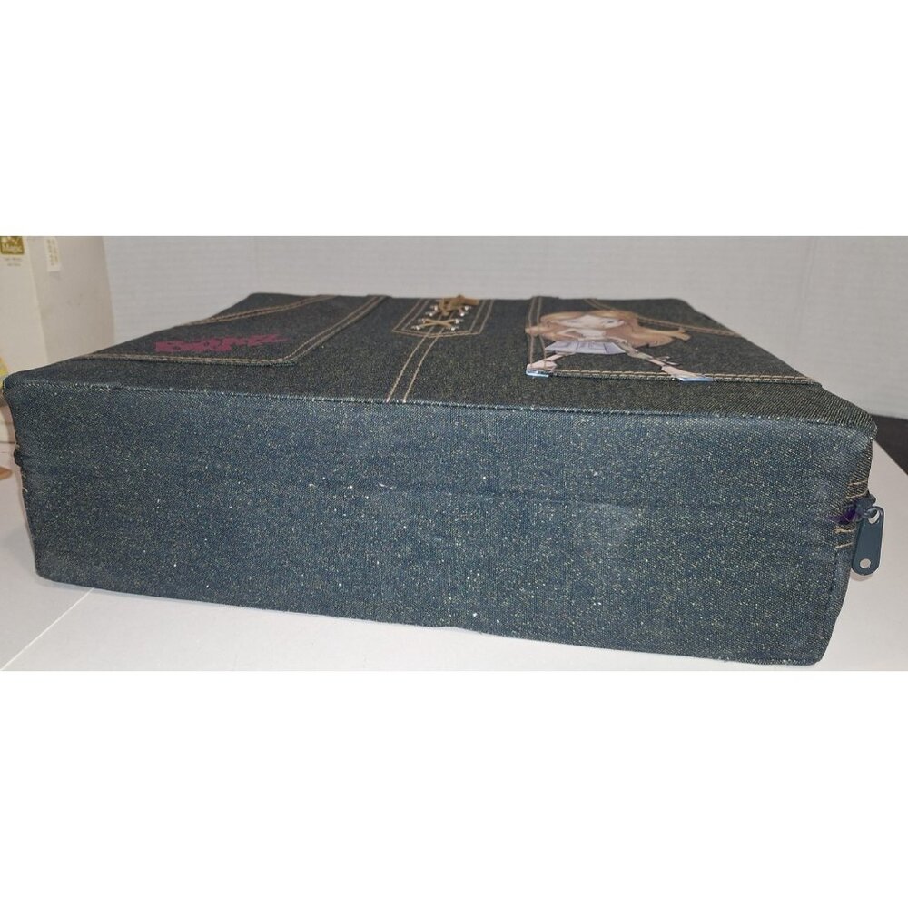 Bratz faux pocket blue jean glittery carrying travel case clothing organizer - Picture 7 of 13